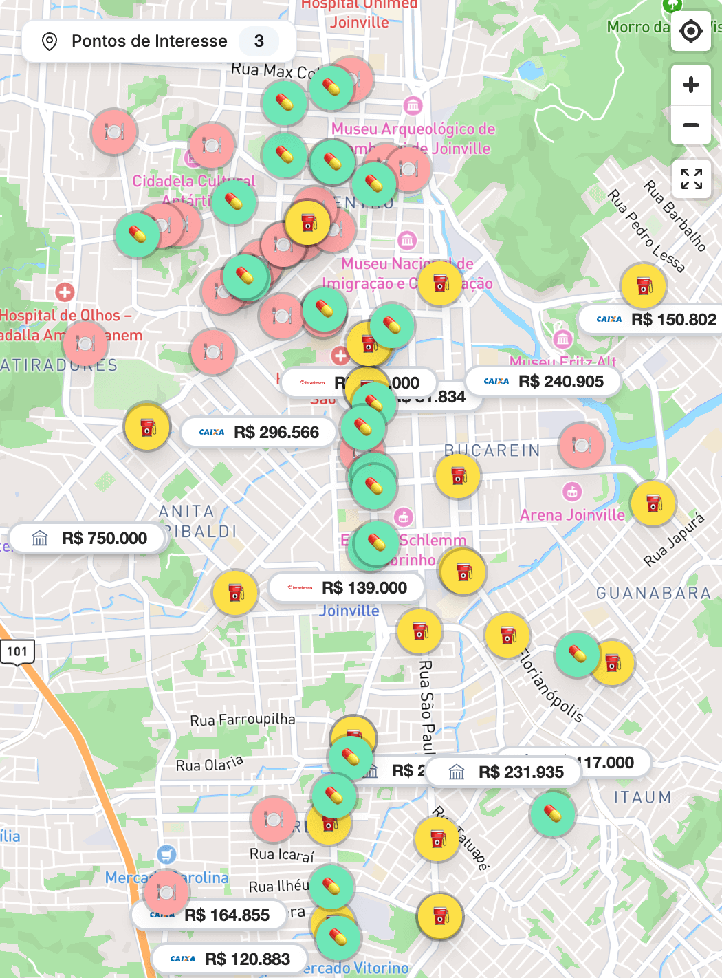 Pontos de Serviço Pontos de Serviço - Descubra a Infraestrutura Local